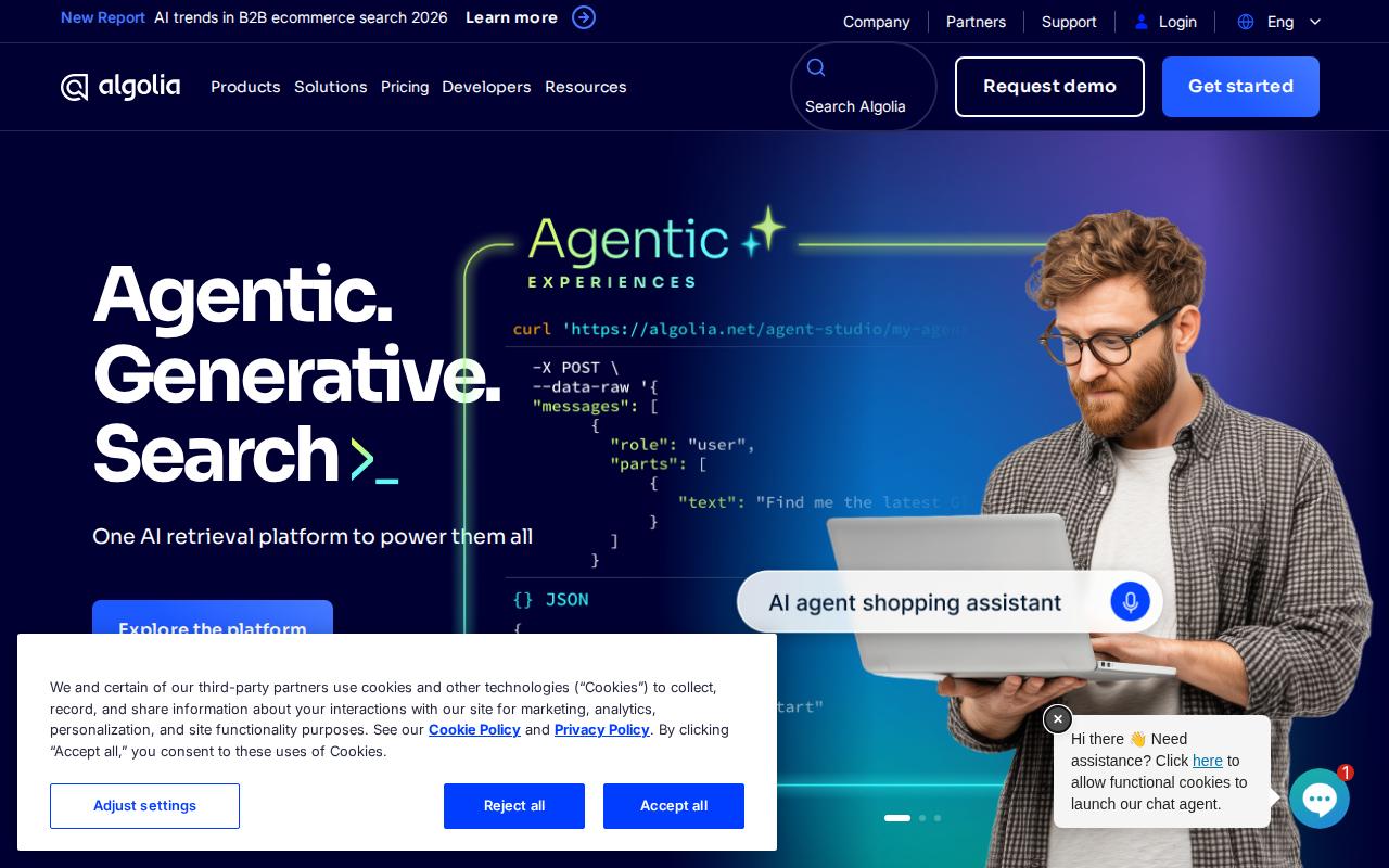 Algolia AI скриншот