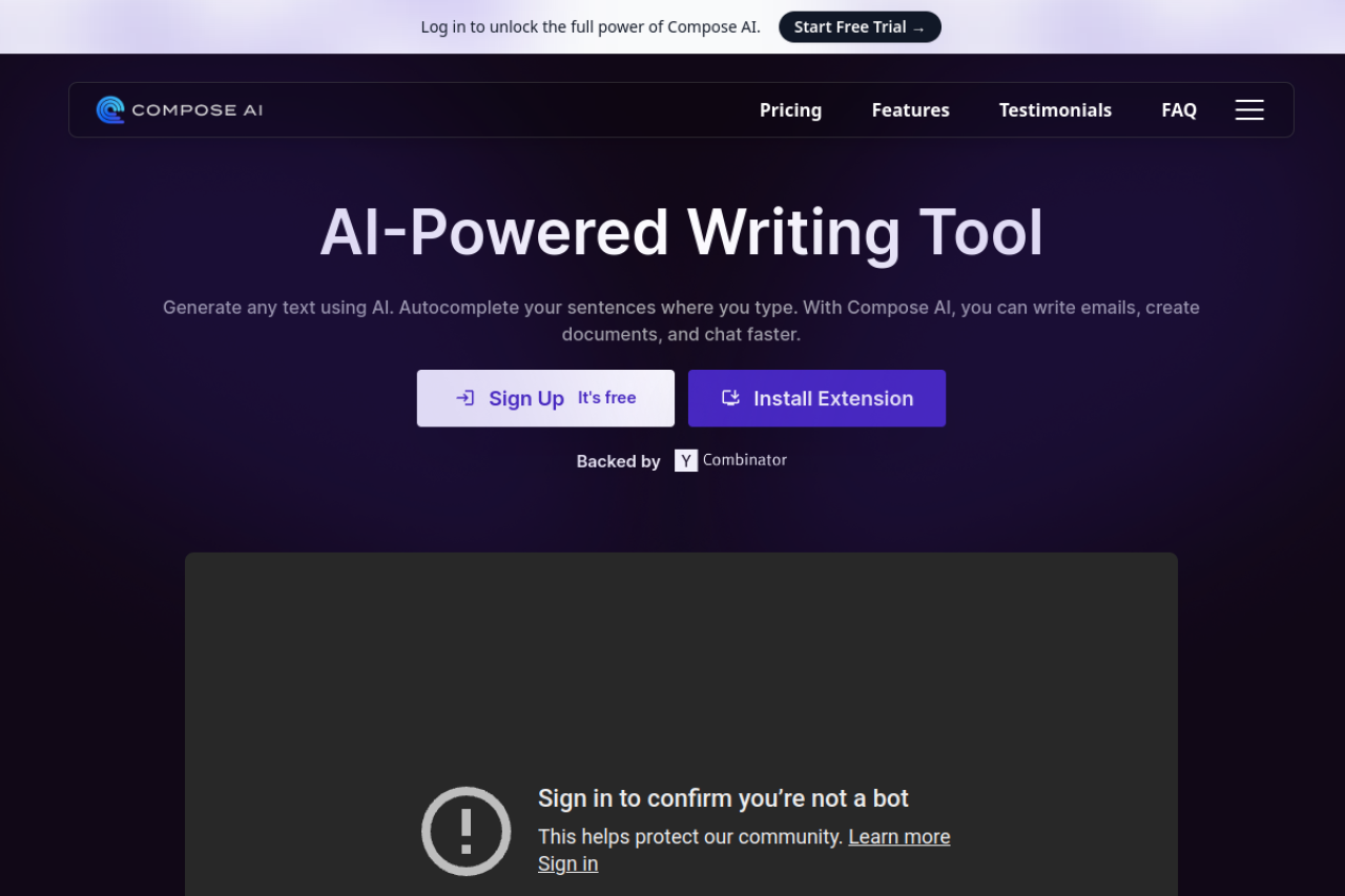 Compose AI скриншот