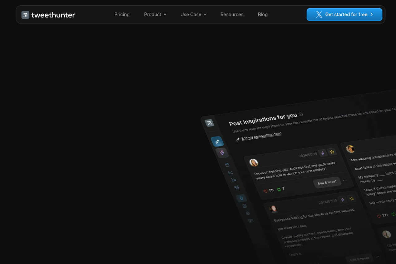 Tweet Hunter скриншот